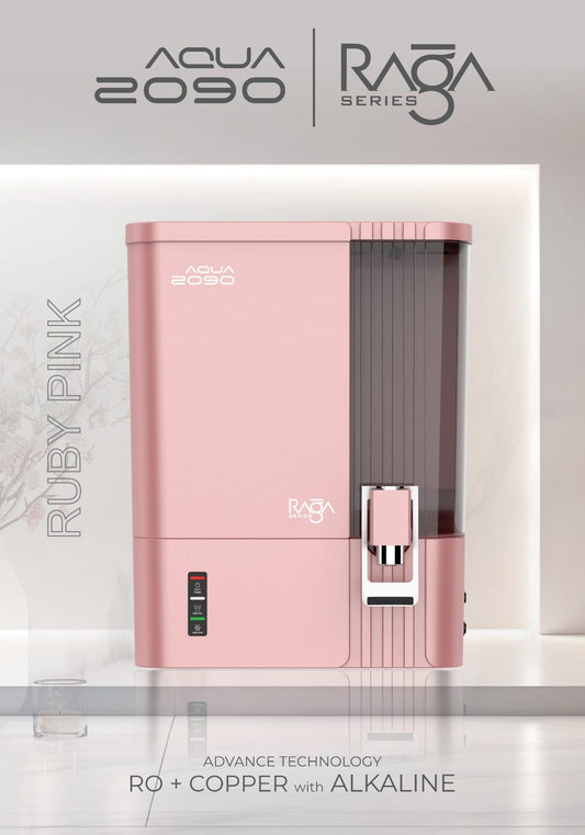 Aqua 2090 Raga RO+UV+UF+ATDS | 2-year filter life | With HD Sediment filter | 2 Free cleaning service | 70% Higher Water Recovery | 8-Stage Purification | India’s No.1 Purifier#