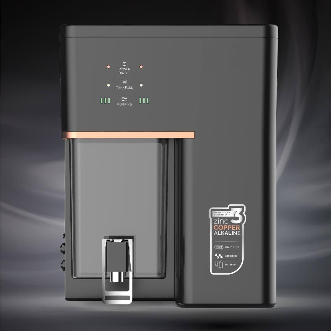 Aries by Aquaholik RO+ZU+CU+Alk+ATDS | 3-year filter life | With HD Sediment filter | 2 Free cleaning service | 70% Higher Water Recovery |No Service Required up to 3 Years| 8-Stage Purification