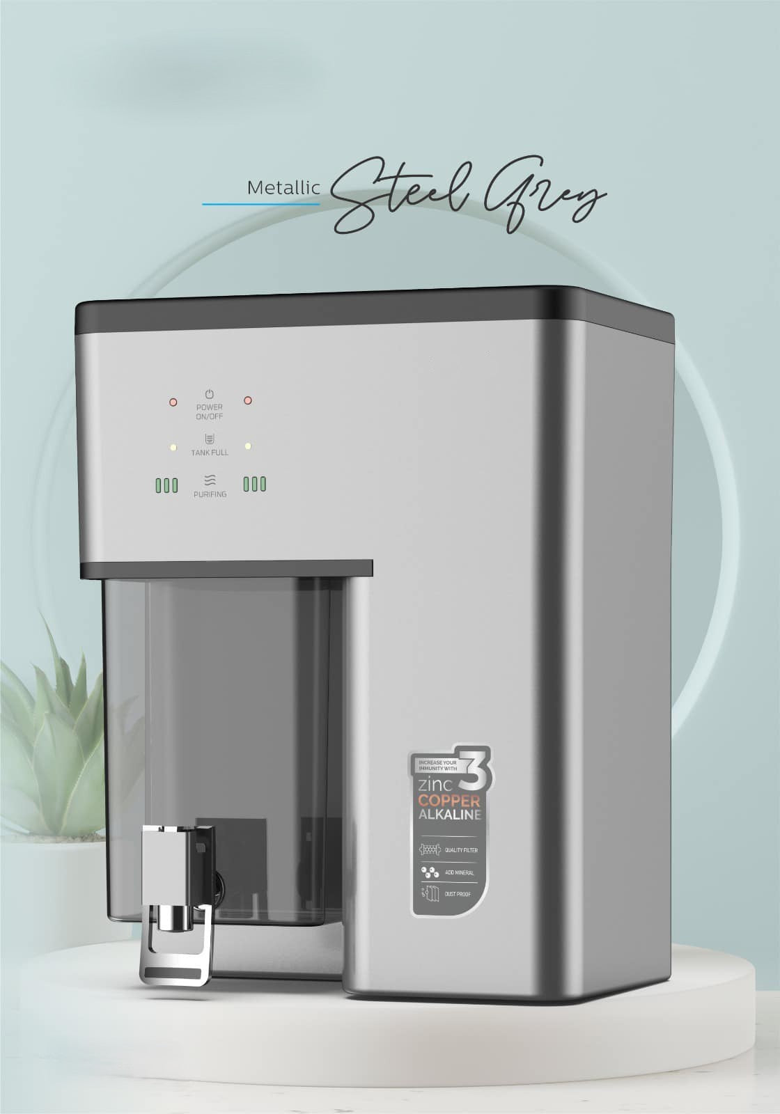 Aries by Aquaholik RO+ZU+CU+Alk+ATDS | 3-year filter life | With HD Sediment filter | 2 Free cleaning service | 70% Higher Water Recovery |No Service Required up to 3 Years| 8-Stage Purification