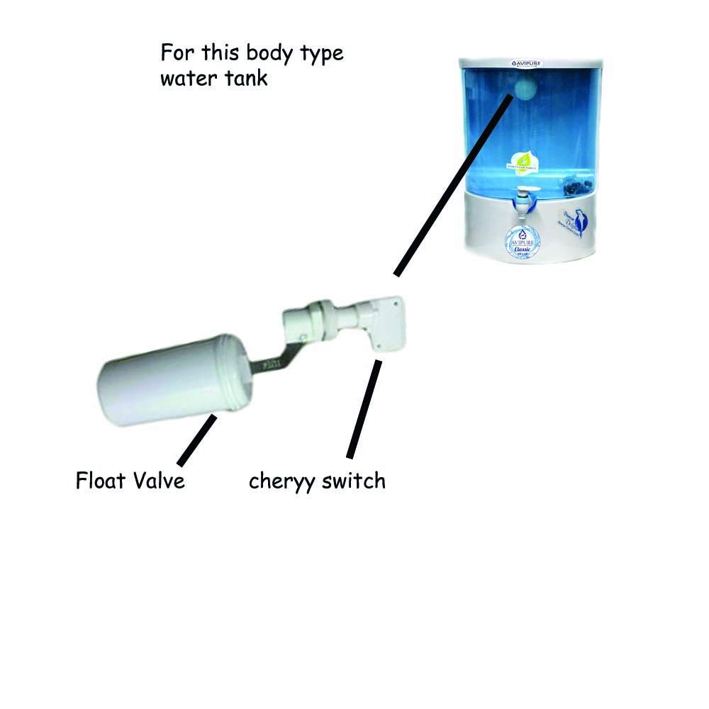 RO Dolphin Type FloatValve Water Purifier Float Valve with Auto Cut Off Switch