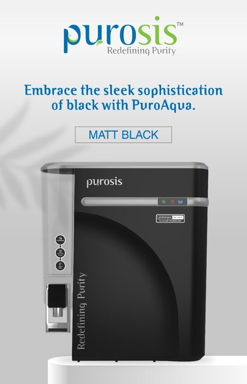 Puroaqua by Purosis RO+Alk+ATDS | 2-year filter life | With HD Sediment filter | 2 Free cleaning service | 70% Higher Water Recovery | 8-Stage Purification | India’s No.1 Purifier#