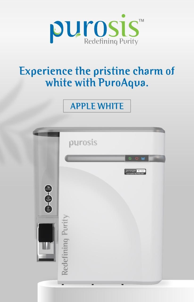 Puroaqua by Purosis RO+Alk+ATDS | 2-year filter life | With HD Sediment filter | 2 Free cleaning service | 70% Higher Water Recovery | 8-Stage Purification | India’s No.1 Purifier#
