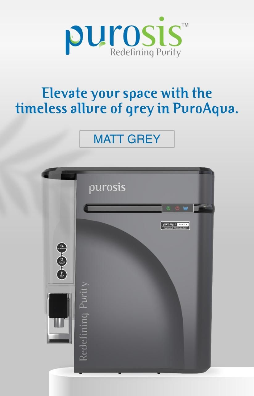Puroaqua by Purosis RO+Alk+ATDS | 2-year filter life | With HD Sediment filter | 2 Free cleaning service | 70% Higher Water Recovery | 8-Stage Purification | India’s No.1 Purifier#