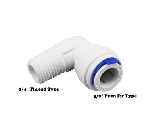 3/8" Push Fit Elbow for Pre Filter Housing (pack of 2) | RO 3/8" PF Elbow Connector for Ro Water Purifier
