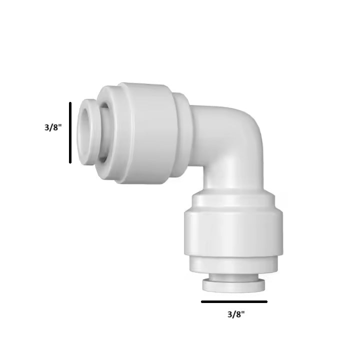 RO Fitting 3/8" Pushfit QC Elbow