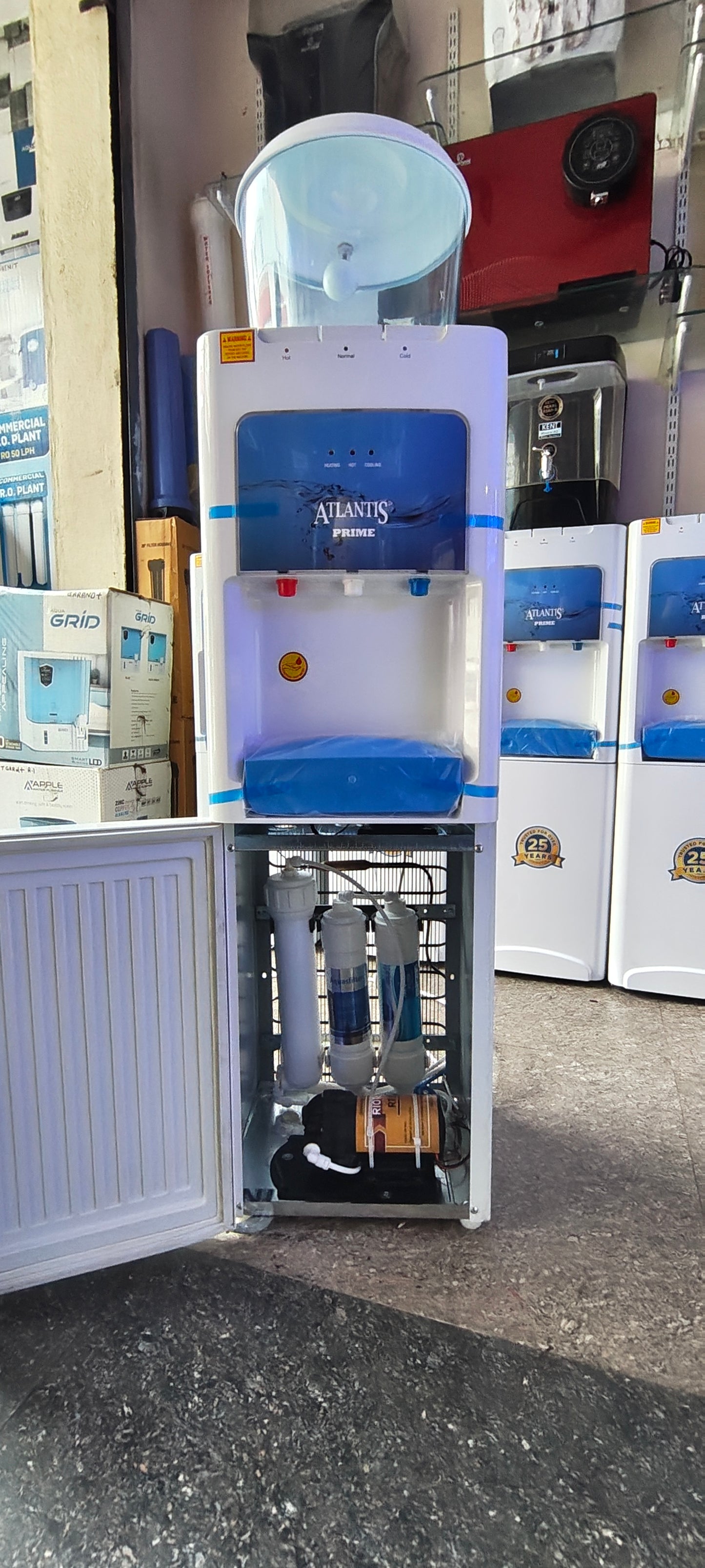 ATLANTIS PRIME Water Dispenser with Inbuilt RO, Hot, Cold, Normal 3 Taps,