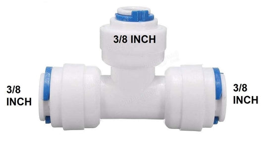 3/8" All Side QC Push Fit Tee (pack of 2) | RO 3/8" QC Tee RO Water Plant