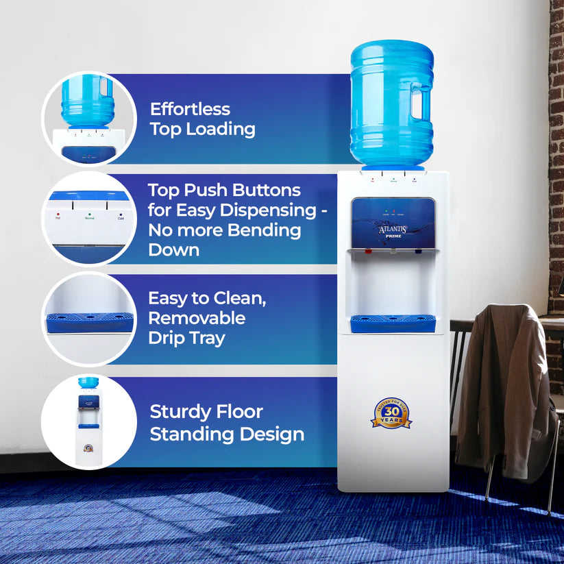 ATLANTIS PRIME Hot, Normal & Cold Floor Standing Water Dispenser- 3 Taps