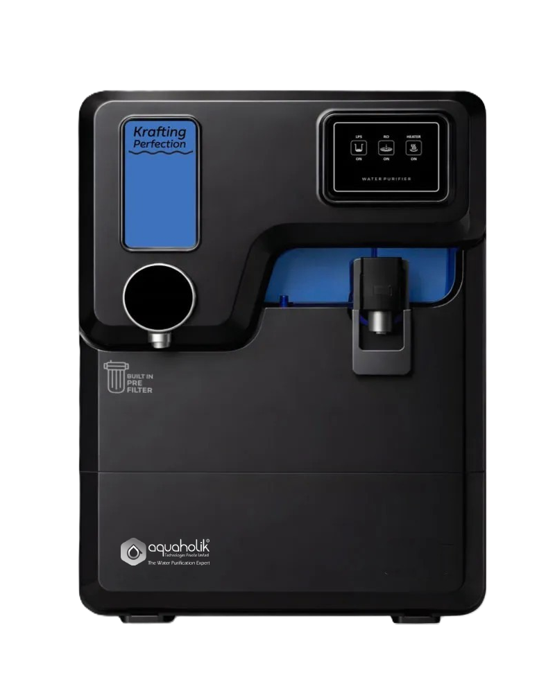 Kraft by Aquaholik | RO+UV+UF+ALK+TDS | HOT+NORMAL | 1-year filter life.